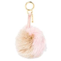 Pre Owned Fendi Multicolor Fox Fur Pom Pom Bag Charm