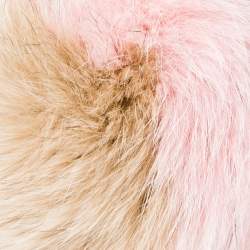 Pre Owned Fendi Multicolor Fox Fur Pom Pom Bag Charm