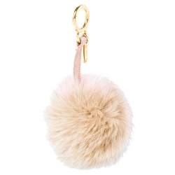Pre Owned Fendi Multicolor Fox Fur Pom Pom Bag Charm