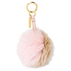 Pre Owned Fendi Multicolor Fox Fur Pom Pom Bag Charm