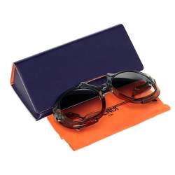 Pre Owned Fendi Tropical Shine FF 0316/S Aviator Sunglasses