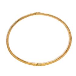 Pre Owned Fendi The Fendista Bicolor Enamel Gold Tone Bracelet L
