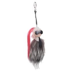 Pre Owned Fendi Multicolor Mink Fur Mini Karlito Bag Charm