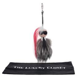 Pre Owned Fendi Multicolor Mink Fur Mini Karlito Bag Charm