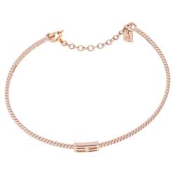 مملوكة مسبقًا سوار فندي باغويت معدن ذو لون ذهبي وردي مقاس كبير (لارج)