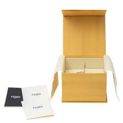 مملوكة مسبقًا سوار فندي باغويت معدن ذو لون ذهبي وردي مقاس كبير (لارج)