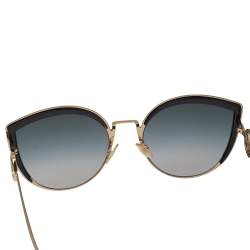 Pre Owned Fendi Gold Tone/ Bicolor Gradient FF0290/S Cat Eye Sunglasses