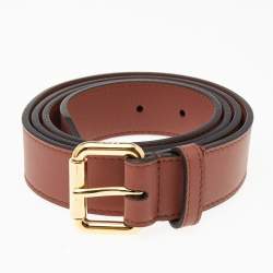 Pre Owned Fendi Brown Leather Multi Accessories Belt