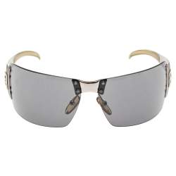 Fendi Black Acetate FS340 Shield Sunglasses