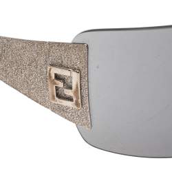 Fendi Black Acetate FS340 Shield Sunglasses
