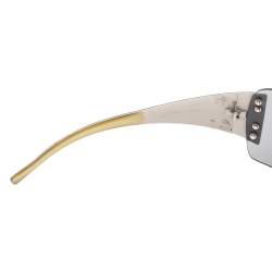 Fendi Black Acetate FS340 Shield Sunglasses