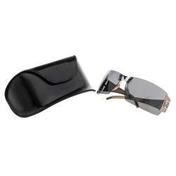 Fendi Black Acetate FS340 Shield Sunglasses