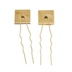 Fendi Multicolor Studded Set of 2 Hair Pins 