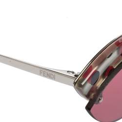 Pre Owned Fendi Pink Acetate FF0370/S Cat Eye Sunglasses