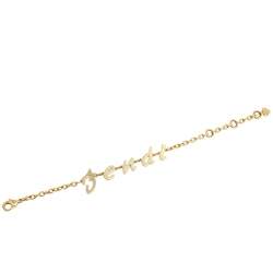 مملوكة مسبقًا Fendi Vintage Gold Tone Logo Bracelet