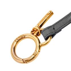 Pre Owned Fendi Three Tone Fox Fur Bag Charm
