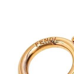 Pre Owned Fendi Three Tone Fox Fur Bag Charm