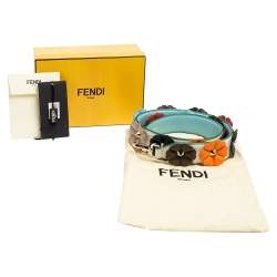 Pre Owned Fendi Multicolor Leather Flowerland Strap You Shoulder Bag Strap