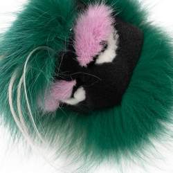 Pre Owned Fendi Multicolor Fur Monster Bag Charm