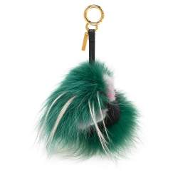 Pre Owned Fendi Multicolor Fur Monster Bag Charm