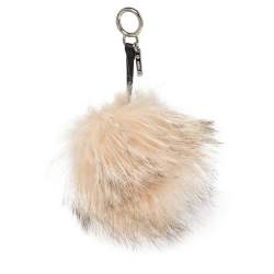 Pre Owned Fendi Multicolor Fur Bug Bag Charm
