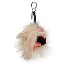 Pre Owned Fendi Multicolor Fur Bug Bag Charm
