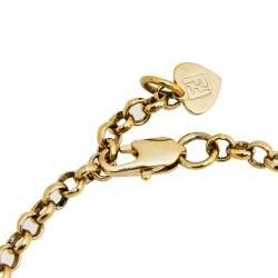 مملوكة مسبقًا سوار فندي ايدنتيفيكاشن بدلاية ذهبي اللون بوصلة معدن