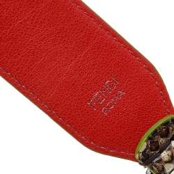 Pre Owned Fendi Beige/Brown Python Strap You Shoulder Strap