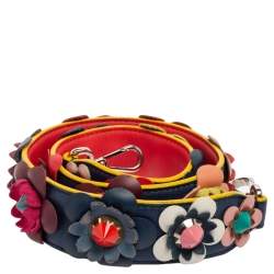 Fendi Multicolor Leather Flowerland Strap You Shoulder Bag Strap
