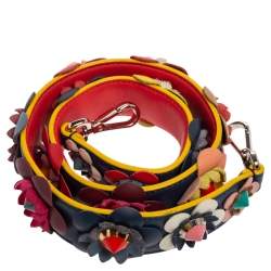 Fendi Multicolor Leather Flowerland Strap You Shoulder Bag Strap