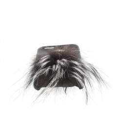 Fendi Black Leather and Fox Fur Karlito iPhone 6 Case