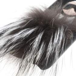 Fendi Black Leather and Fox Fur Karlito iPhone 6 Case