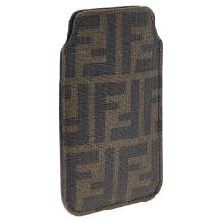 Fendi Tobacco Zucca Coated Canvas iPhone 4/5 Case