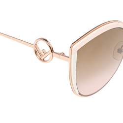 Fendi Rose Gold Tone/ Bicolor Gradient FF0290/S Cat Eye Sunglasses