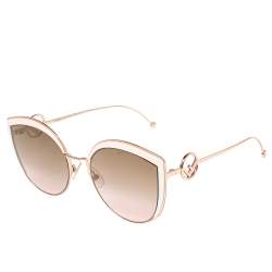 Fendi Rose Gold Tone/ Bicolor Gradient FF0290/S Cat Eye Sunglasses