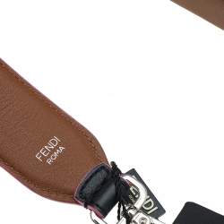 Pre Owned Fendi Multicolor Leather Studded Strap You Shoulder Bag Strap