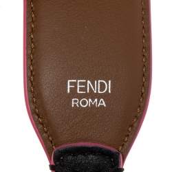 Pre Owned Fendi Multicolor Leather Studded Strap You Shoulder Bag Strap