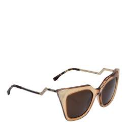 Fendi - Iridia Cat-eye Gold-tone And Acetate Sunglasses - Black