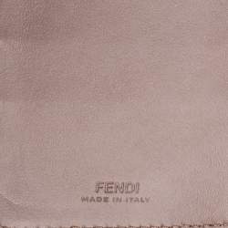 Pre Owned Fendi Yellow/Brown Leather And Zucca Coated Canvas iPhone X/XS Cover