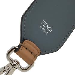 Pre Owned Fendi Beige Leather Mini Strap You Shoulder Bag Strap