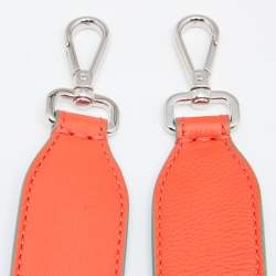 Pre Owned Fendi Orange/Blue Leather Interchangeable Shoulder Bag Strap