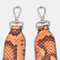 Pre Owned Fendi Multicolor Python Strap You Shoulder Bag Strap
