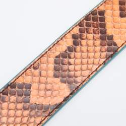 Pre Owned Fendi Multicolor Python Strap You Shoulder Bag Strap