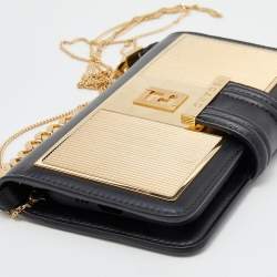 Fendi x Chaos Black Leather iPhone 11 Pro Phone Case