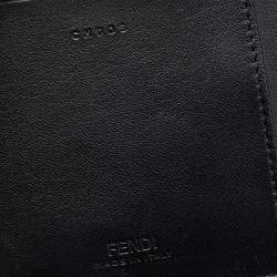 Fendi x Chaos Black Leather iPhone 11 Pro Phone Case