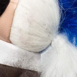 Fendi Multicolor Fur Karlito Key Ring / Bag Charm