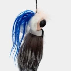 Fendi Multicolor Fur Karlito Key Ring / Bag Charm