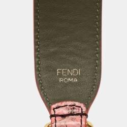 Fendi Pink Python Strap You Shoulder Bag Strap