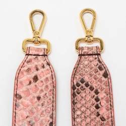 Fendi Pink Python Strap You Shoulder Bag Strap