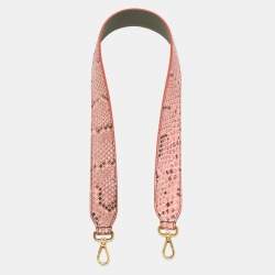 Fendi Pink Python Strap You Shoulder Bag Strap